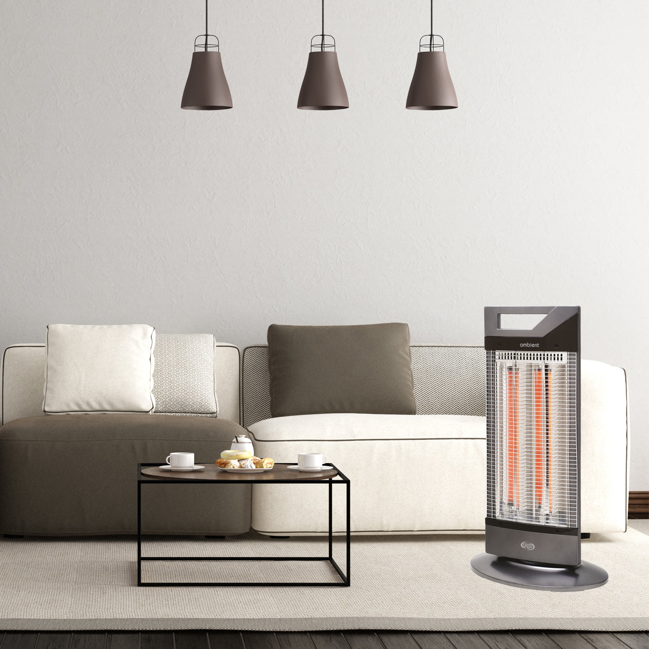 Argo Ambient, stufa elettrica con resistenza in fibra di carbonio (2° scelta)