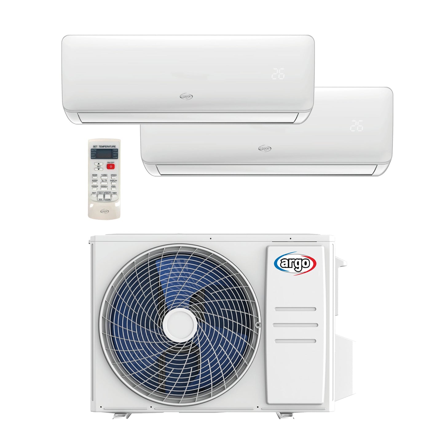 Argo Charm Dual 9000 + 9000 BTU/h, climatizzatore multisplit