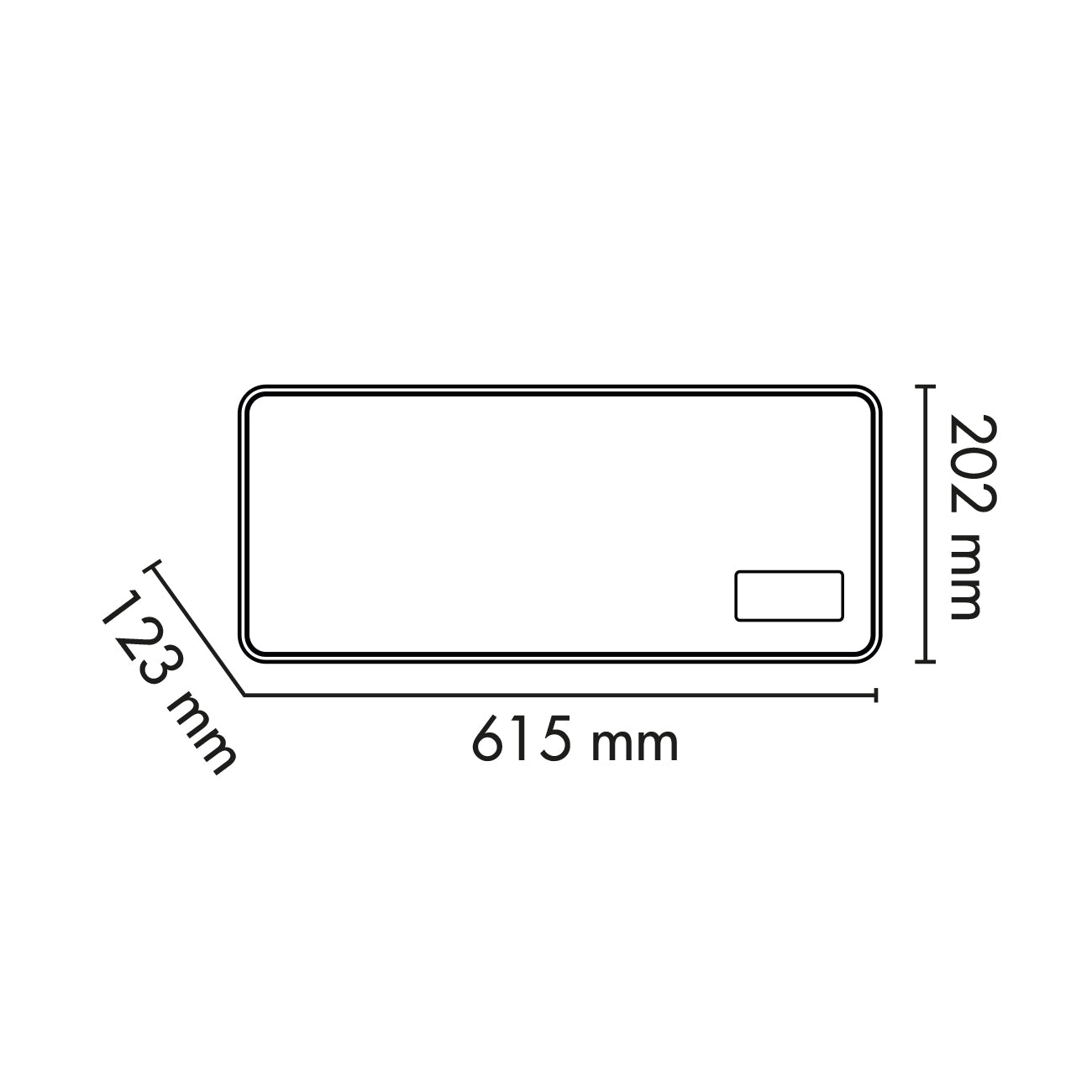 Argo Chic Silver, termoventilatore ceramico con pannello in vetro (2° scelta)