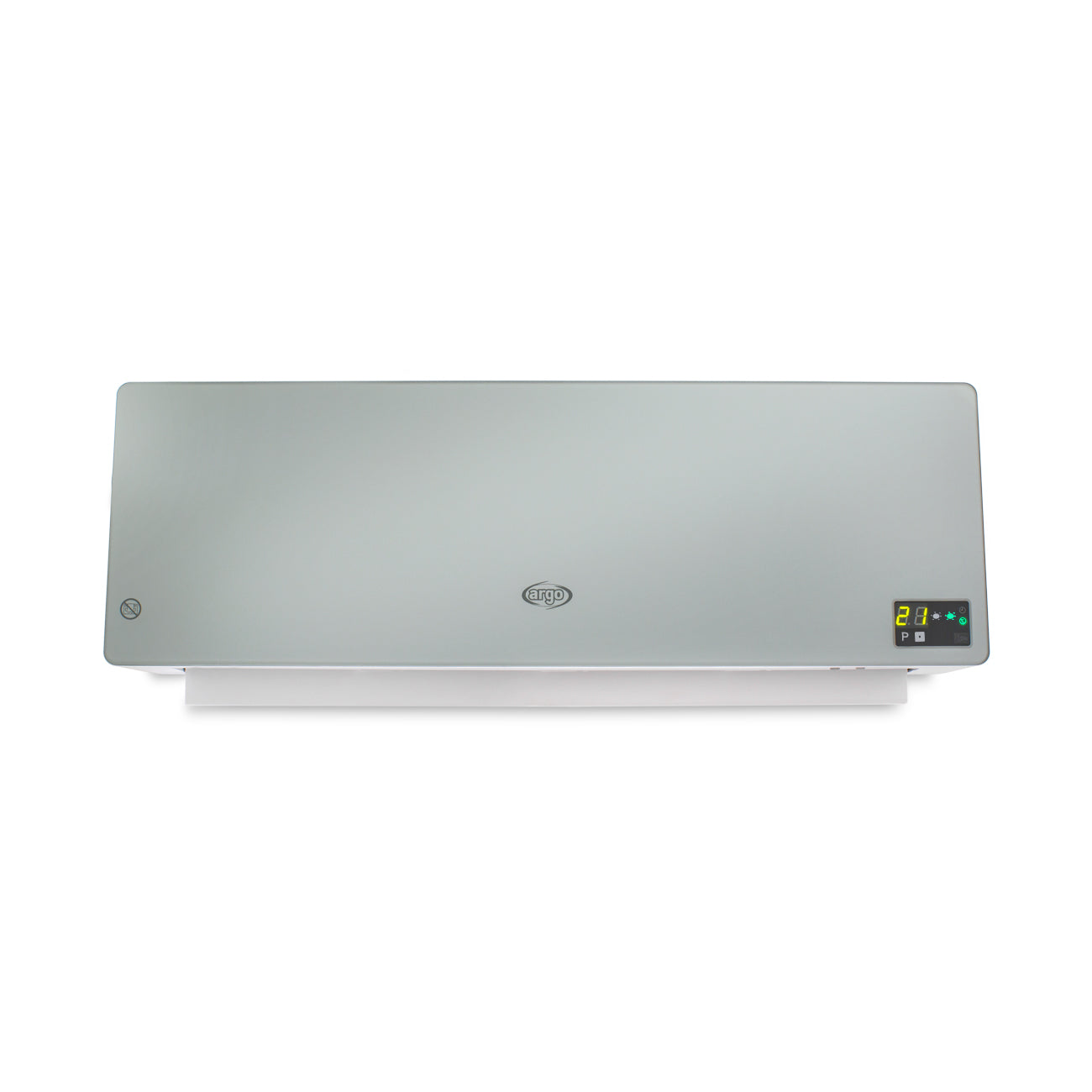 Argo Chic Silver, termoventilatore ceramico con pannello in vetro