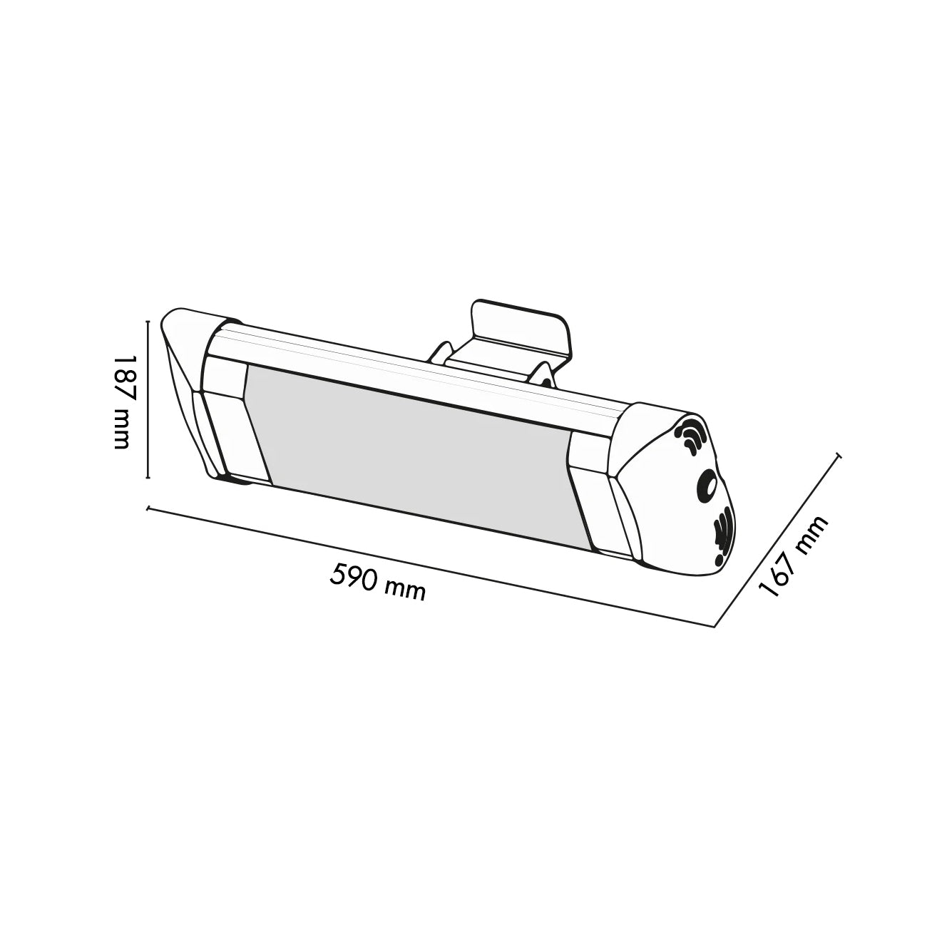 Argo Daphne, stufa per esterni da parete (2° scelta)
