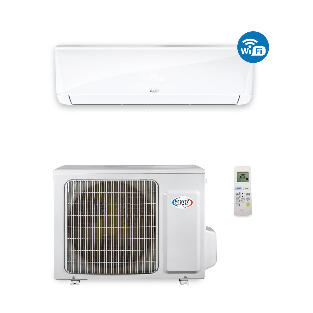 Argo Ecolight 24000 BTU/h climatizzatore monosplit R32 con Wifi