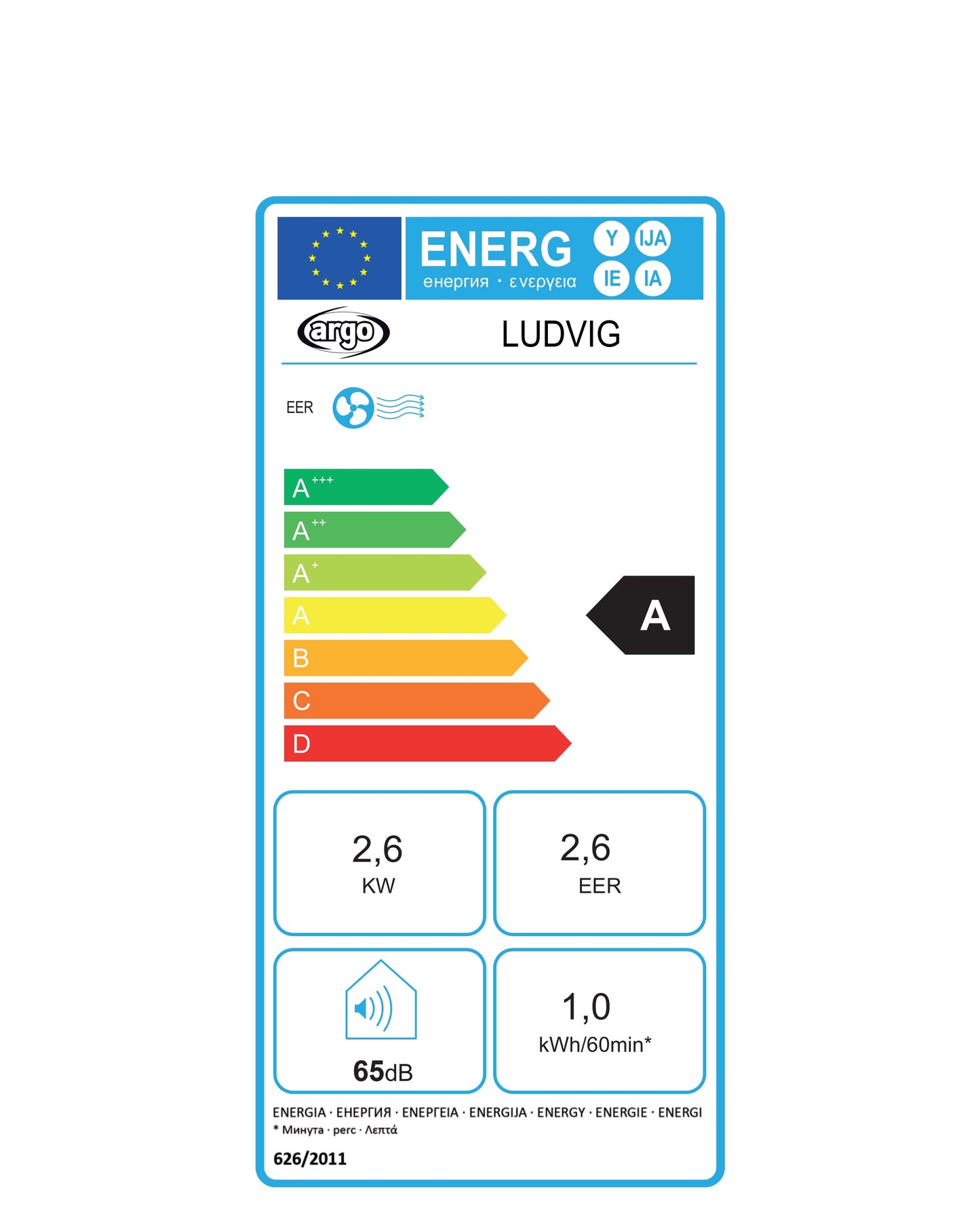Argo Ludvig 10000 BTU/h, condizionatore portatile