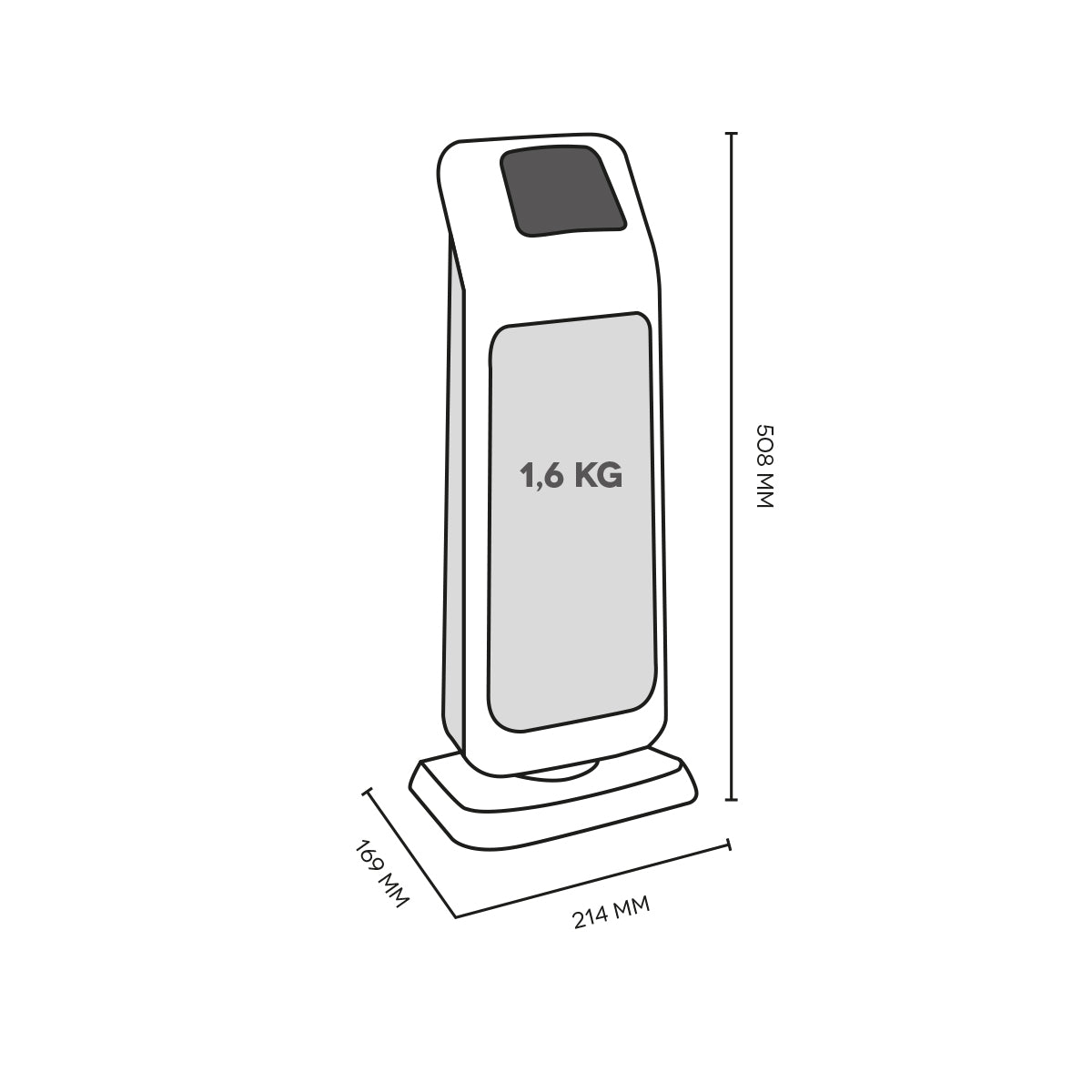 Argo Mood, termoventilatore ceramico (2° scelta)