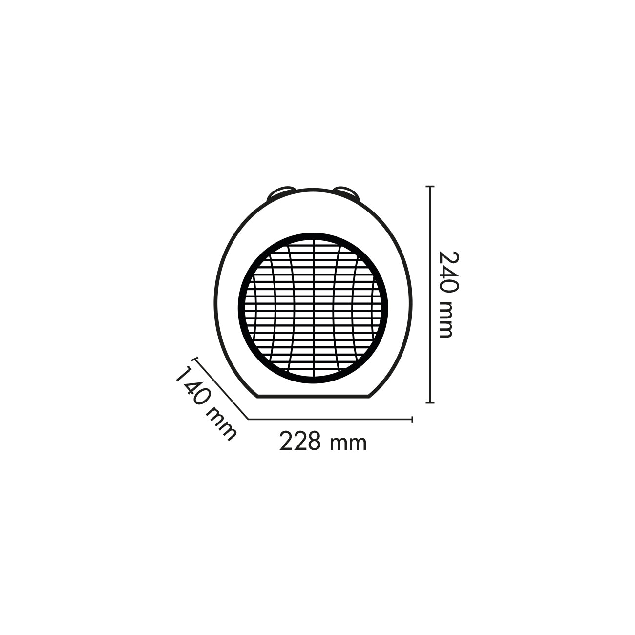 Argo Scilla RED, termoventilatore tradizionale (2° scelta)