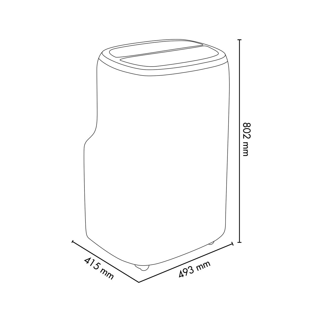 Thor Plus 15000 BTU/h con Wifi, condizionatore portatile con pompa di calore