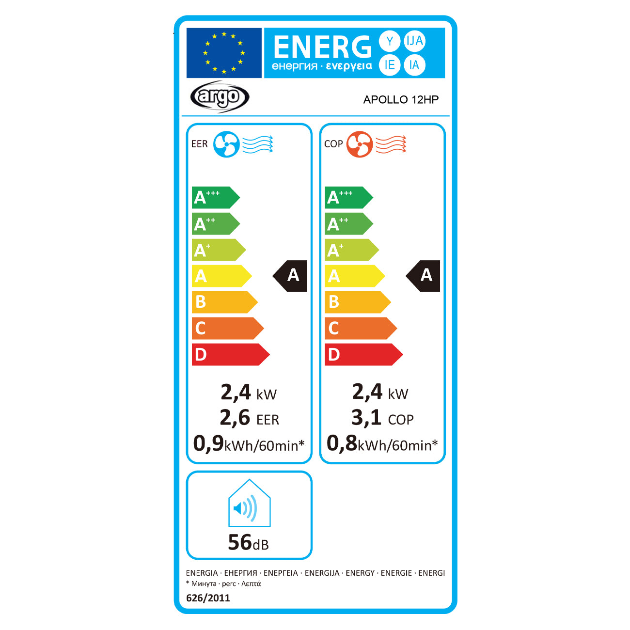 Argo Apollo 12HP, Climatizzatore monoblocco con WiFi