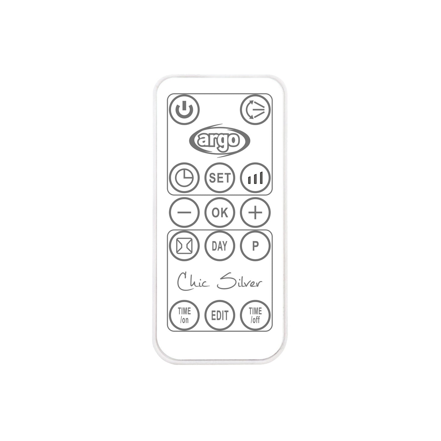Telecomando Chic Silver per il nuovo modello 191070184