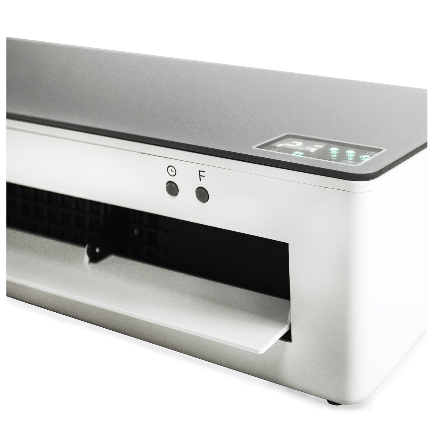 Argo Chic Silver, termoventilatore ceramico con pannello in vetro