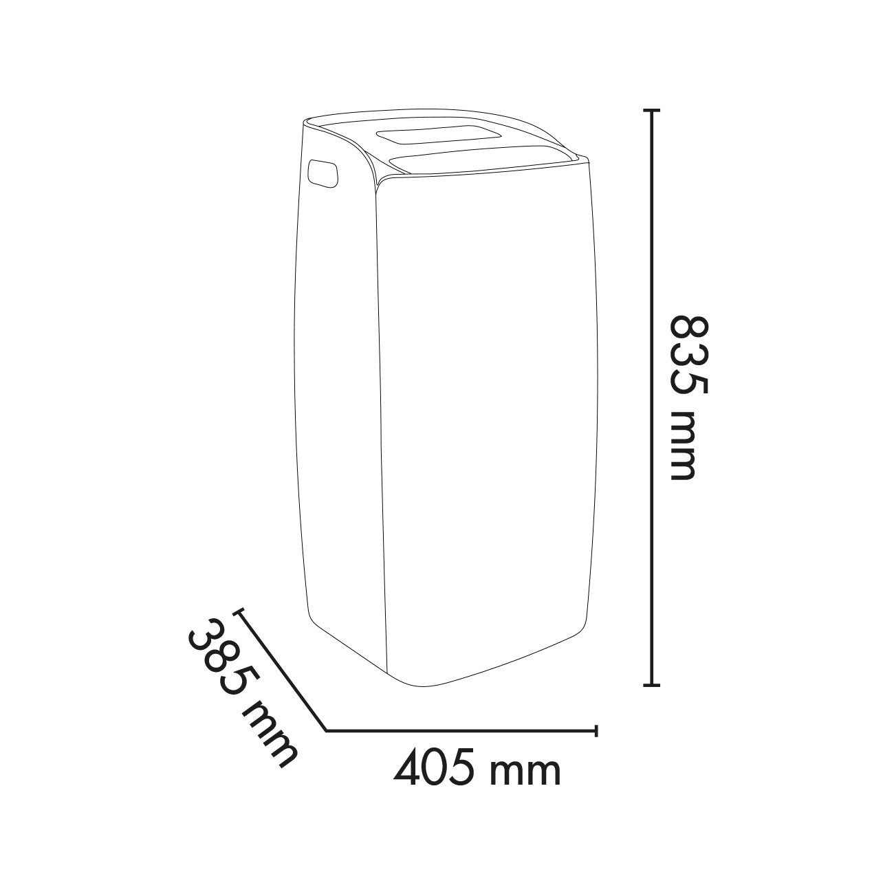 Argo Milo Plus 13000 BTU/h con Wifi, condizionatore portatile con pompa di calore
