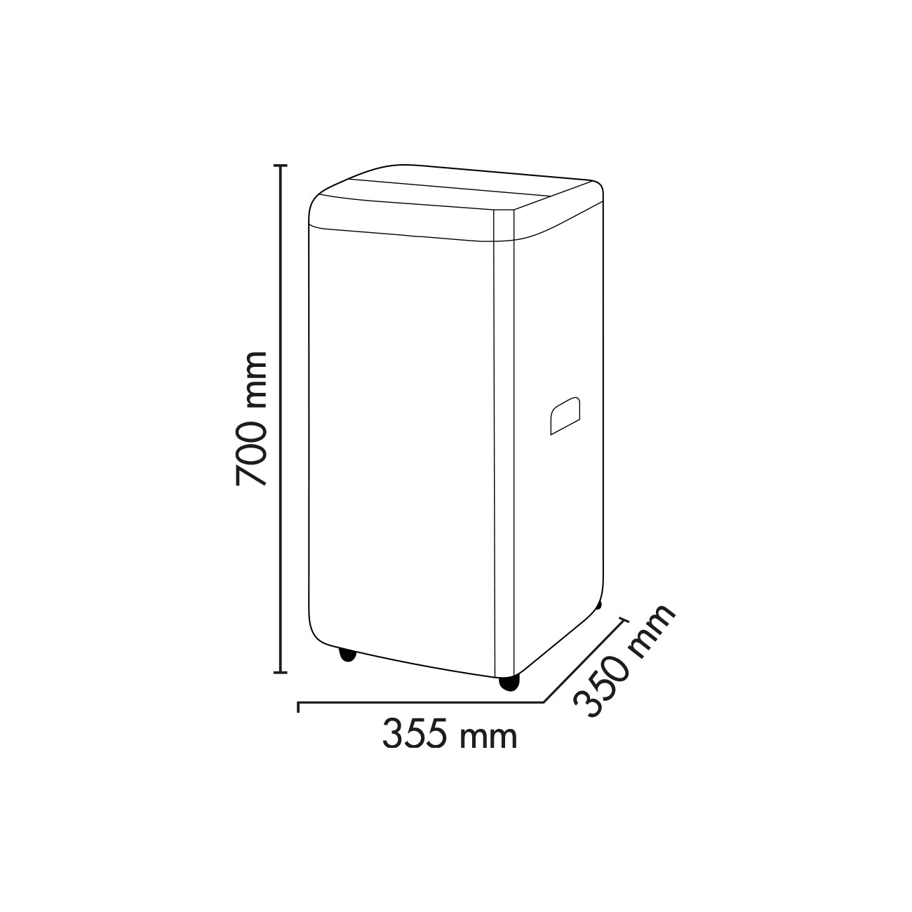 Argo Kall Plus 13000 BTU/h con Wifi, condizionatore portatile con pompa di calore (2° scelta)