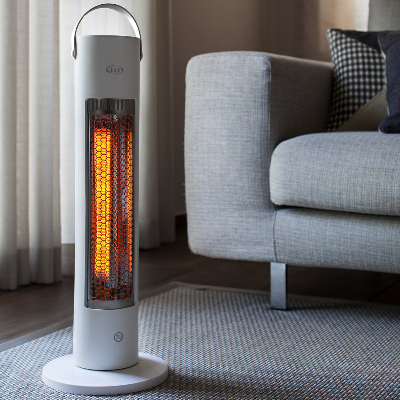 Argo Sting, stufa elettrica con resistenza in fibra di carbonio